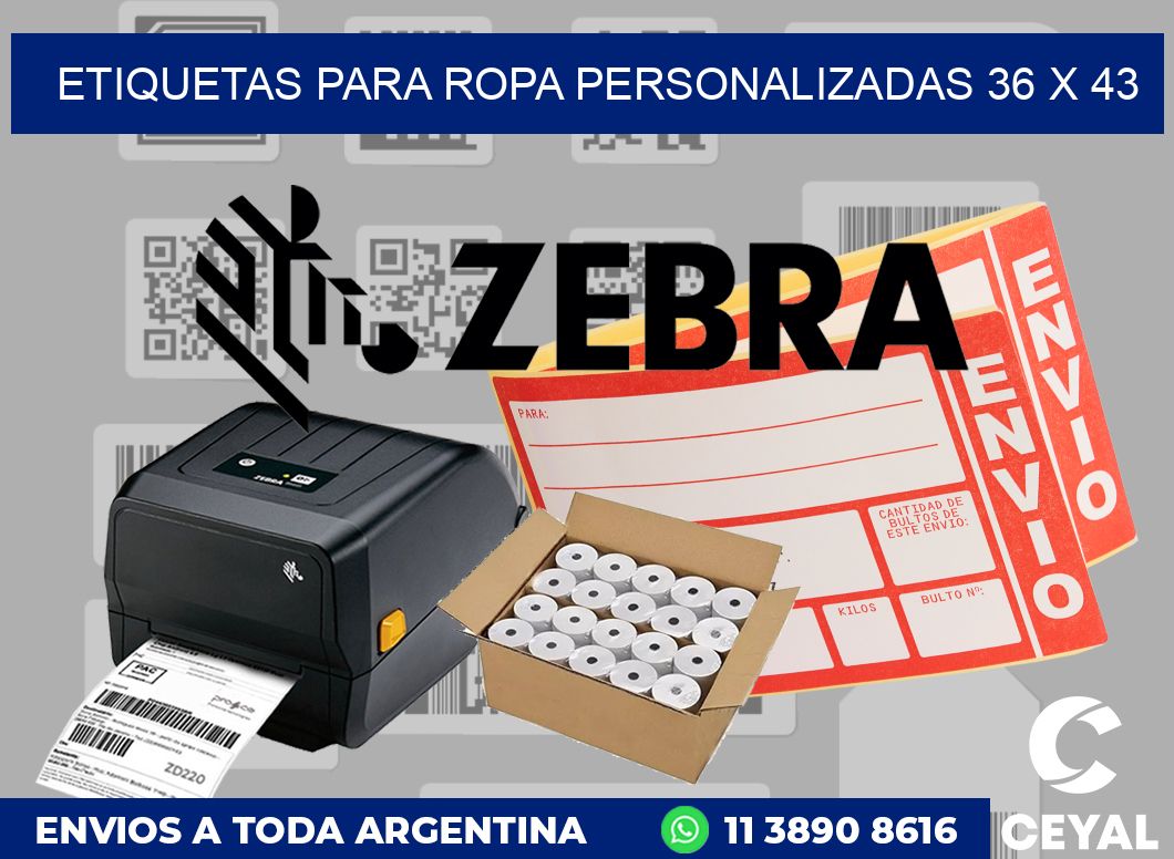 etiquetas para ropa personalizadas 36 x 43