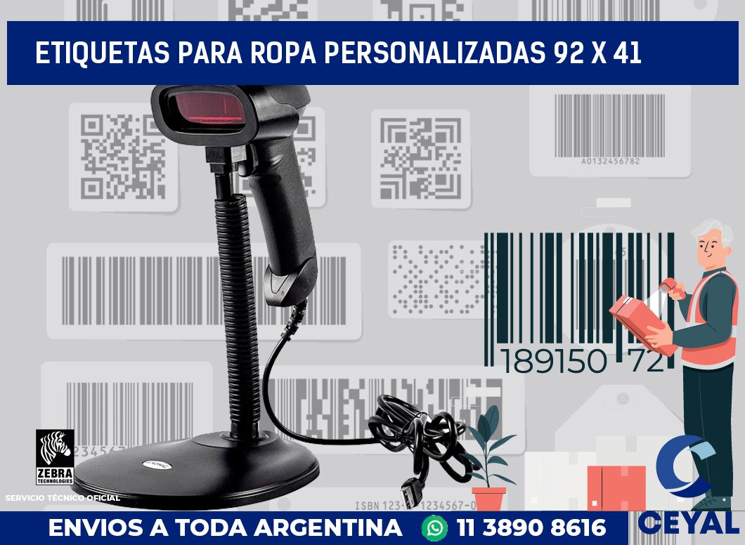 etiquetas para ropa personalizadas 92 x 41