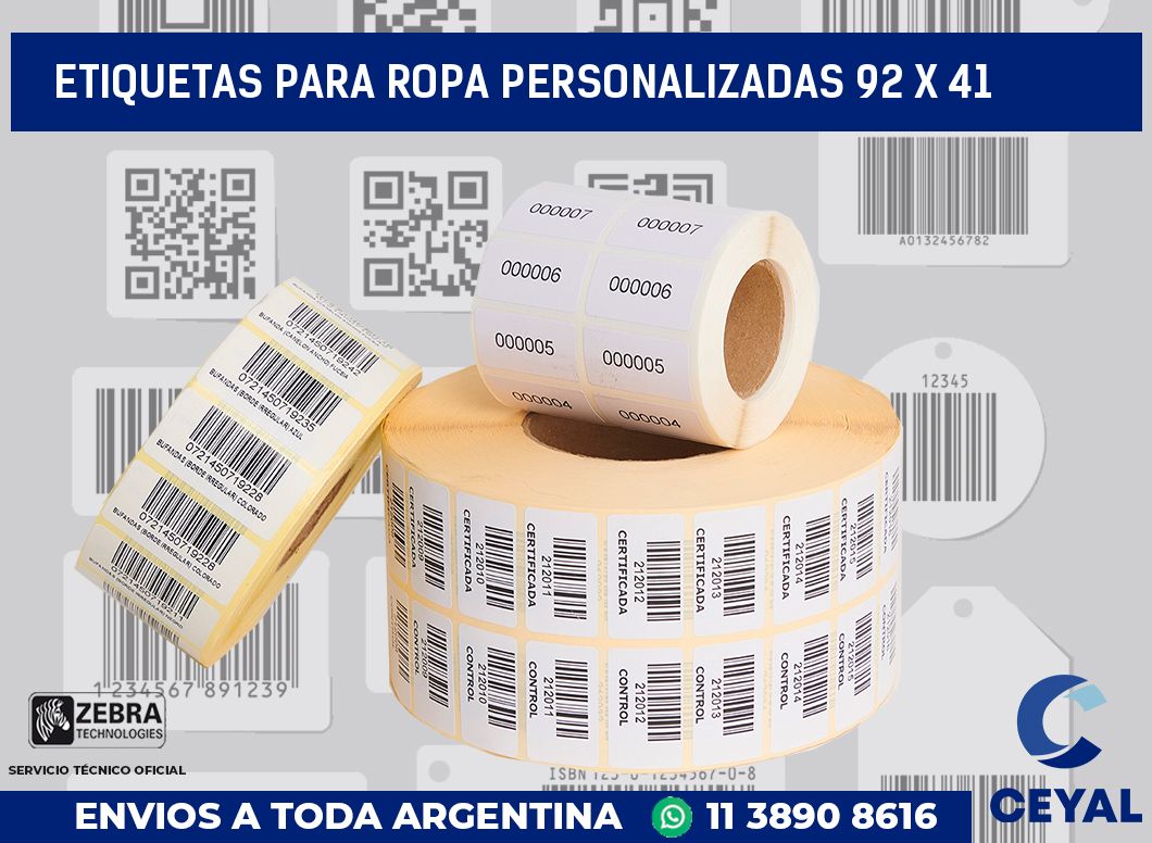 etiquetas para ropa personalizadas 92 x 41