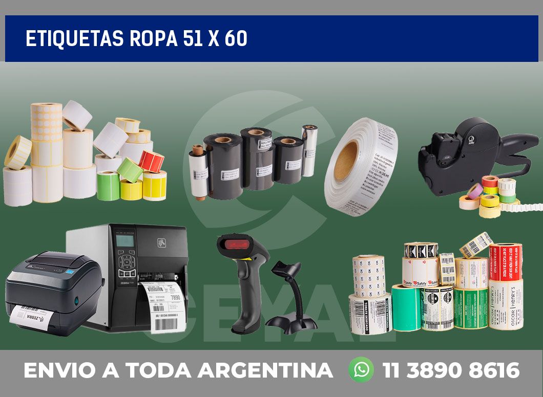 etiquetas ropa 51 x 60