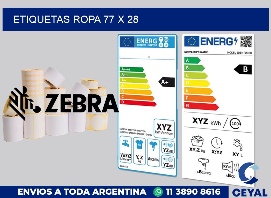 etiquetas ropa 77 x 28