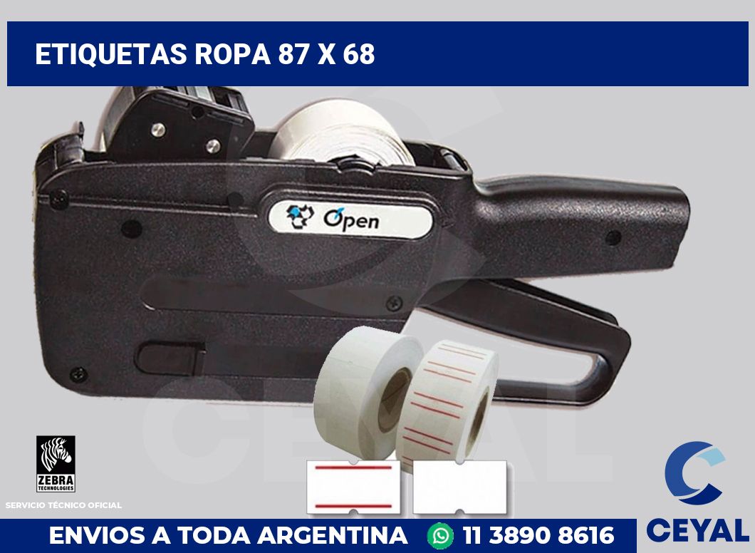 etiquetas ropa 87 x 68
