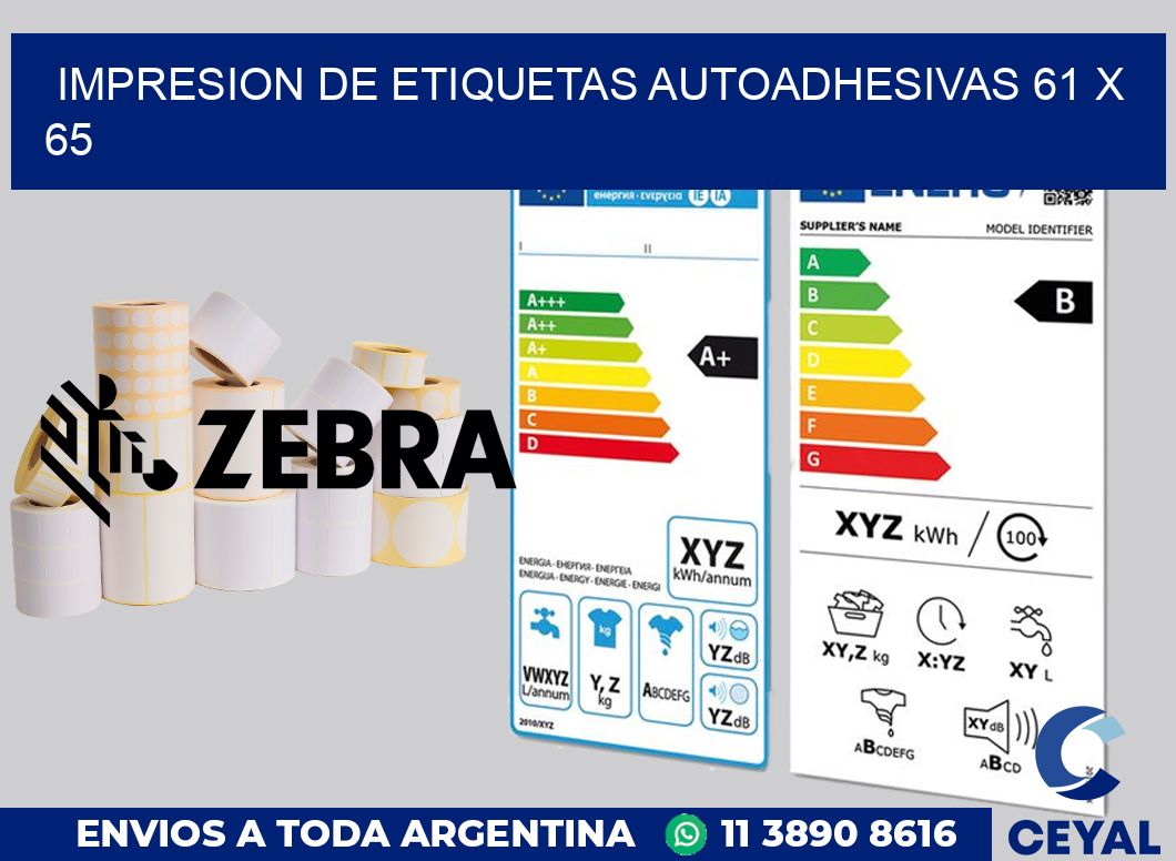 impresion de etiquetas autoadhesivas 61 x 65
