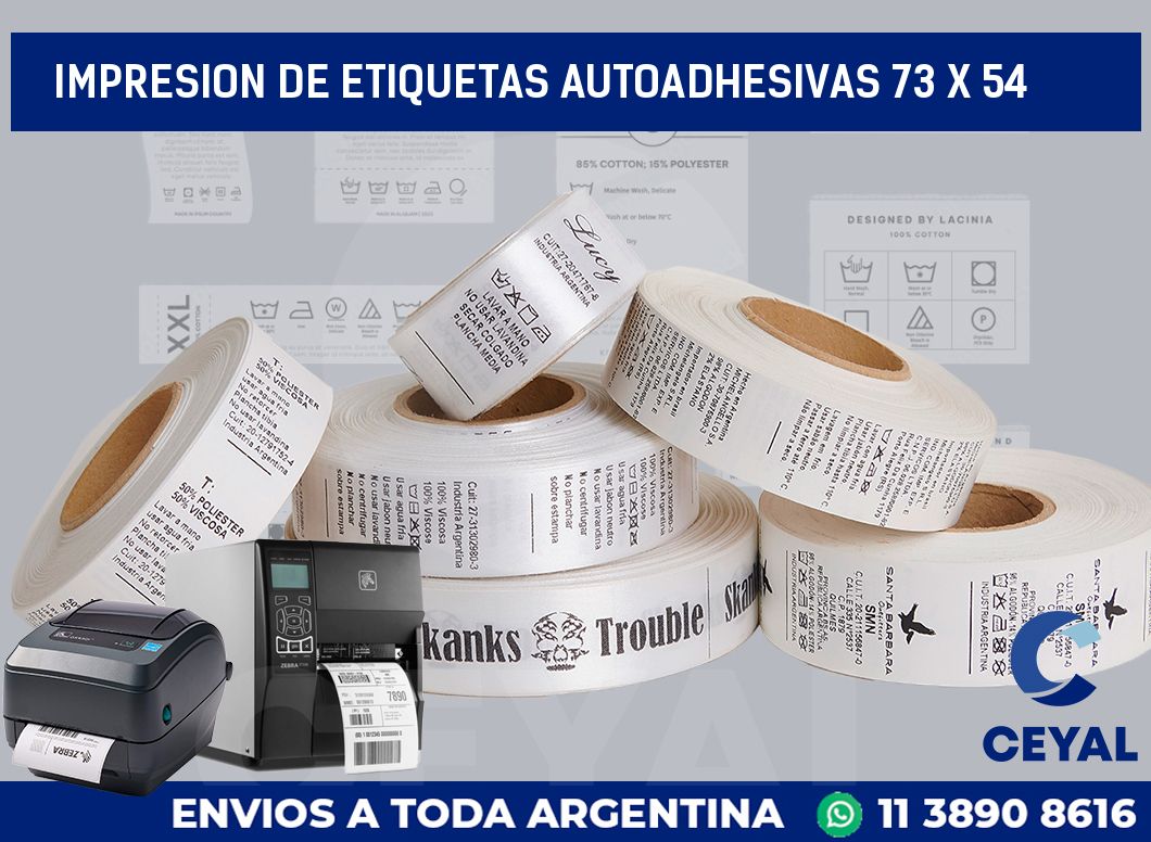 impresion de etiquetas autoadhesivas 73 x 54