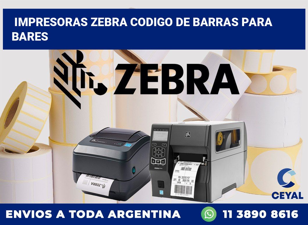 impresoras zebra codigo de barras para Bares
