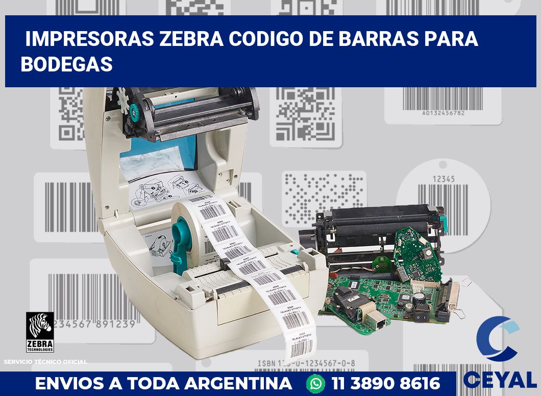 impresoras zebra codigo de barras para Bodegas