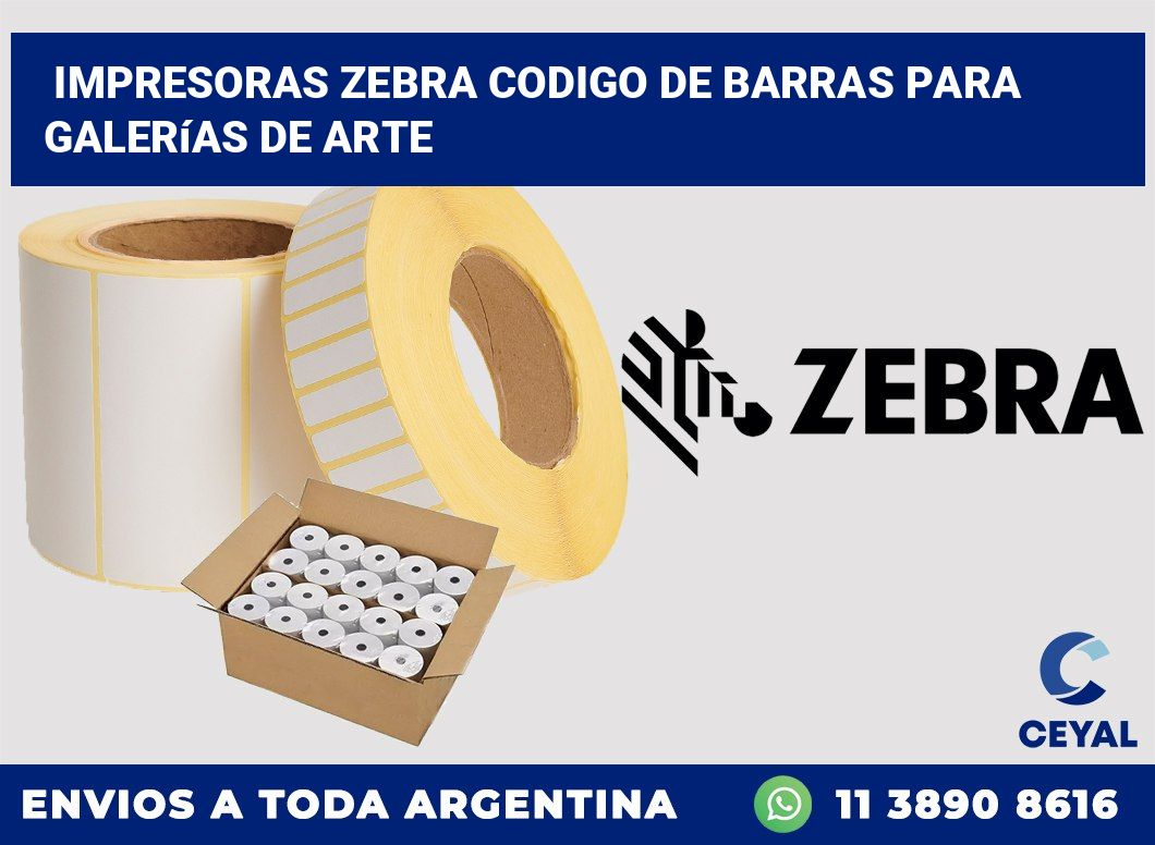 impresoras zebra codigo de barras para Galerías de arte