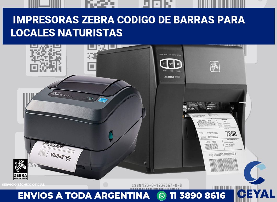 impresoras zebra codigo de barras para Locales Naturistas