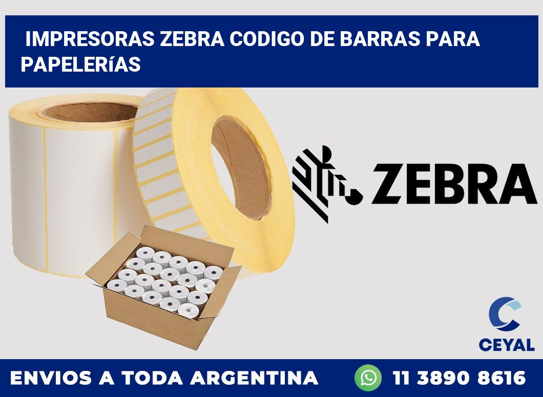 impresoras zebra codigo de barras para Papelerías