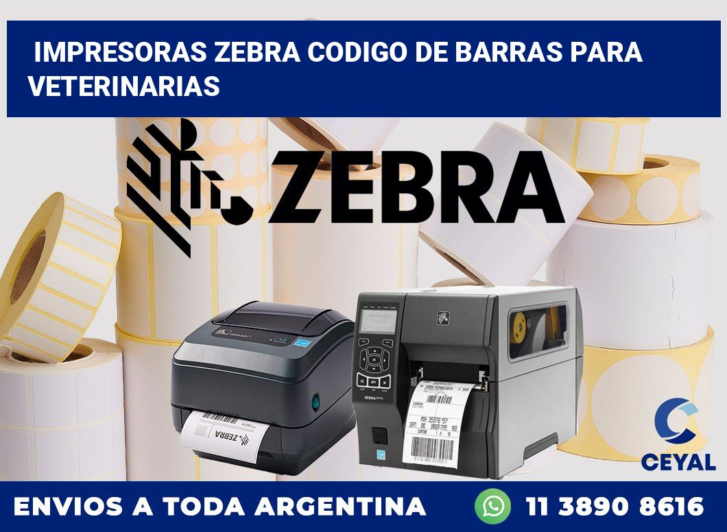 impresoras zebra codigo de barras para Veterinarias