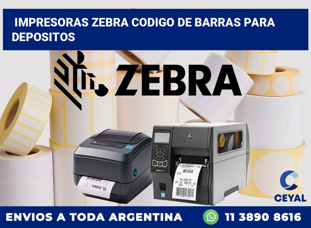 impresoras zebra codigo de barras para depositos