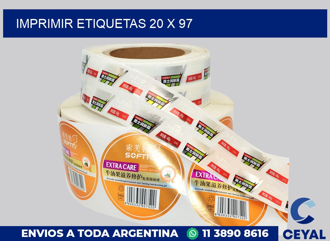 imprimir etiquetas 20 x 97