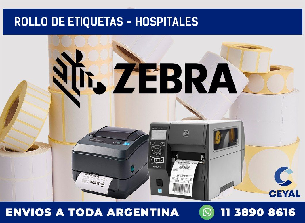 rollo de etiquetas – Hospitales
