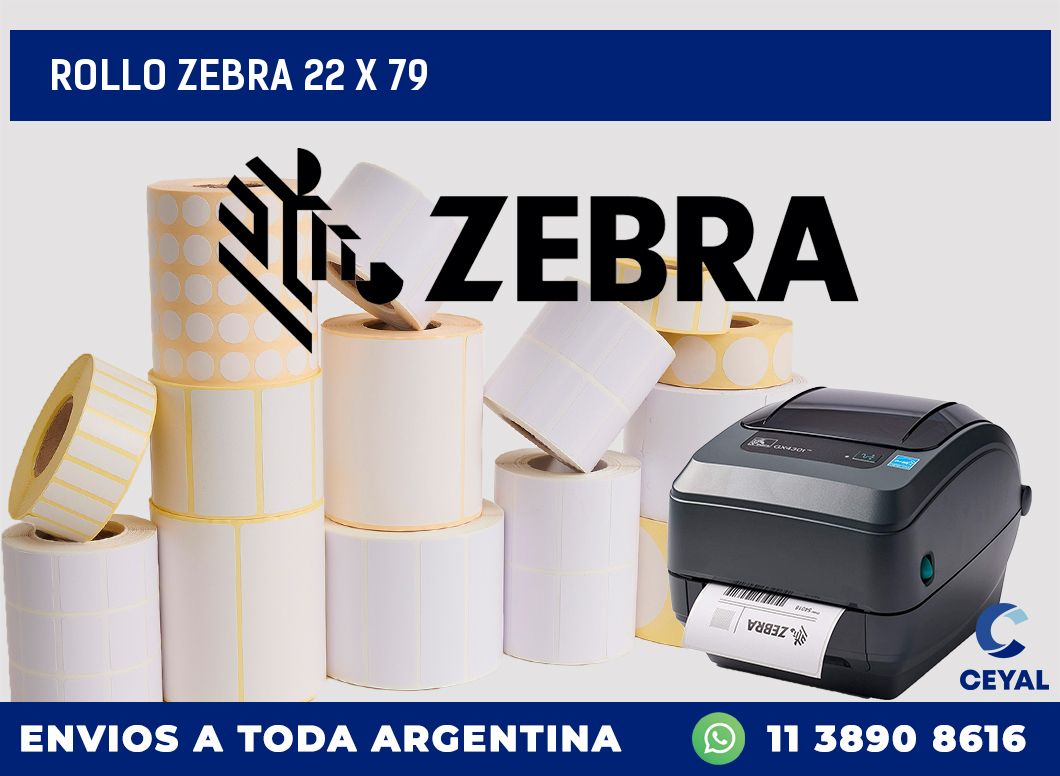 rollo zebra 22 x 79