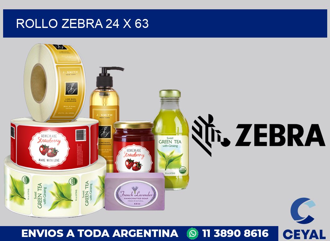 rollo zebra 24 x 63
