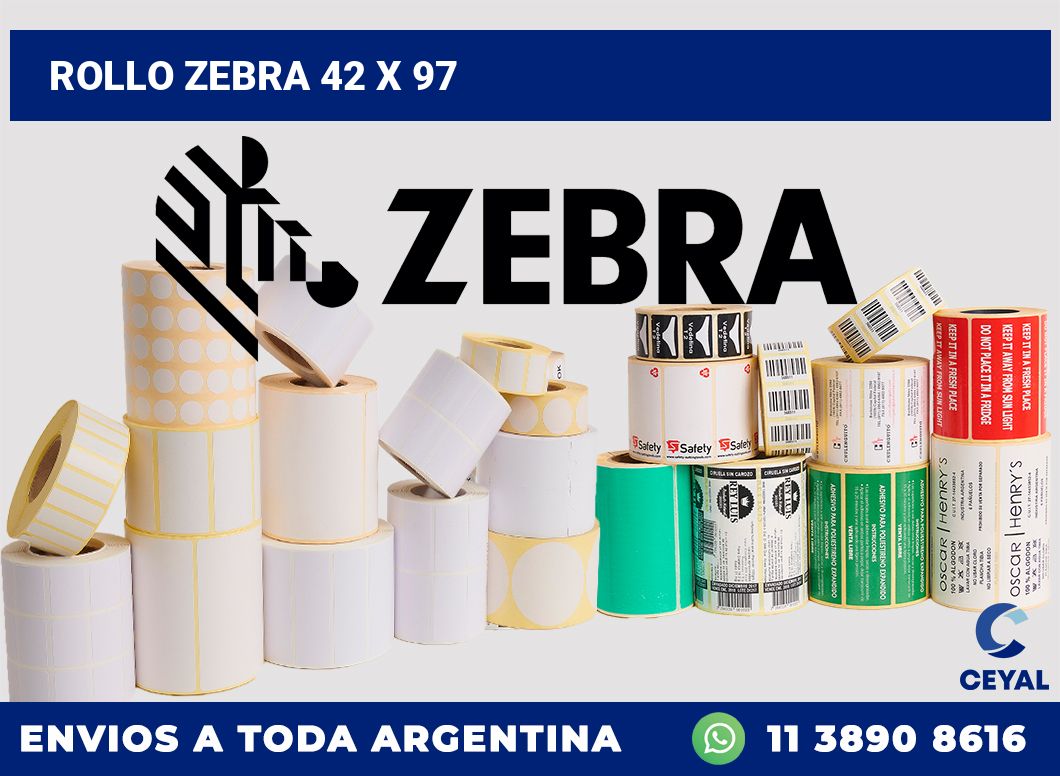 rollo zebra 42 x 97