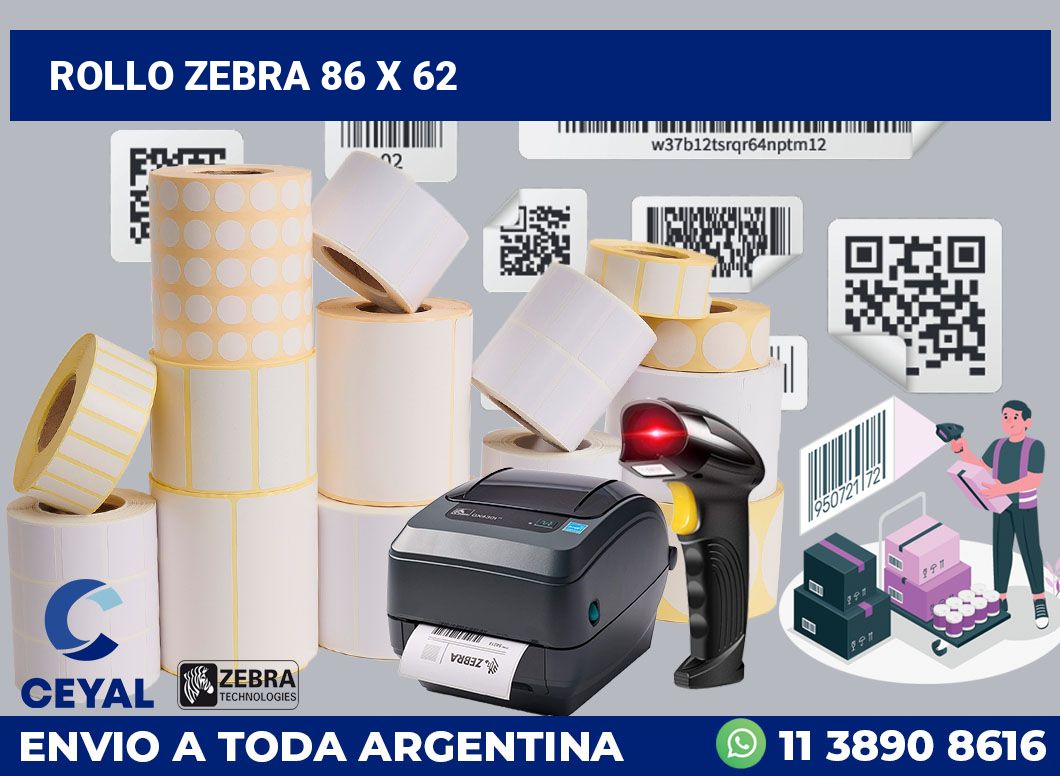 rollo zebra 86 x 62