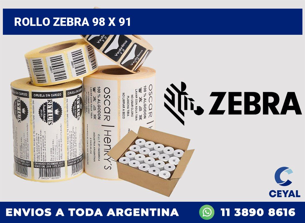 rollo zebra 98 x 91