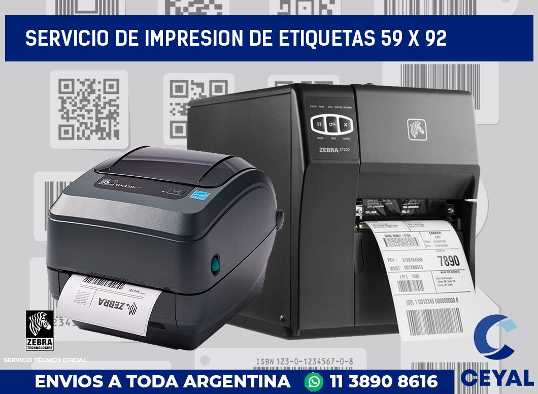 servicio de impresion de etiquetas 59 x 92