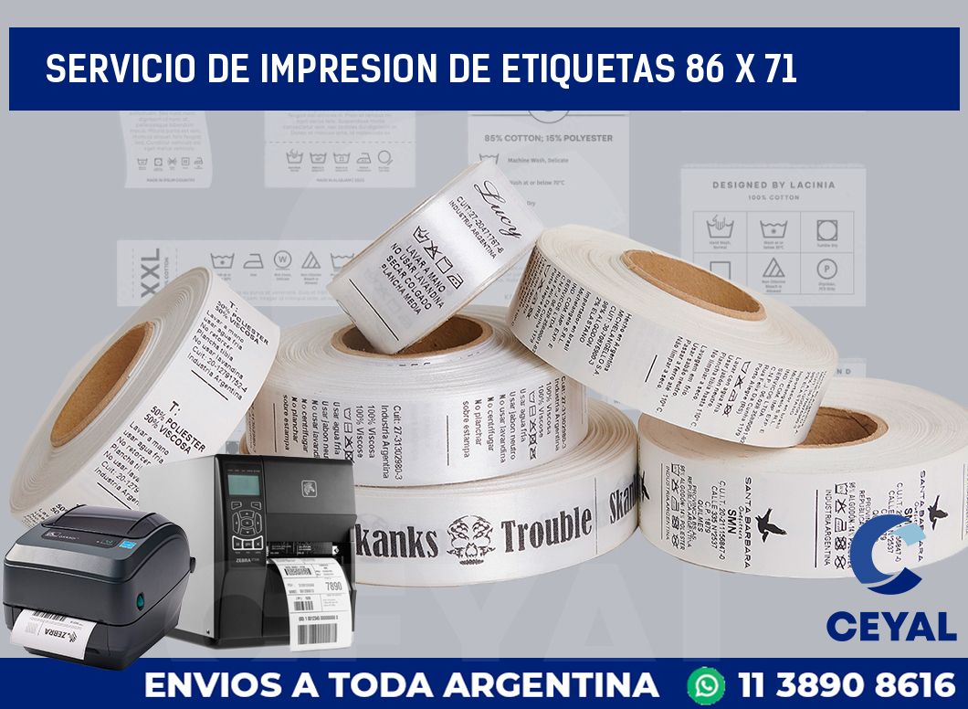 servicio de impresion de etiquetas 86 x 71