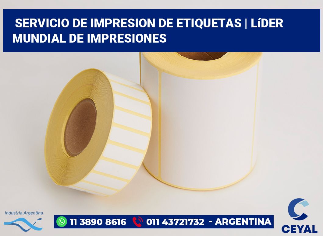 servicio de impresion de etiquetas | Líder mundial de impresiones