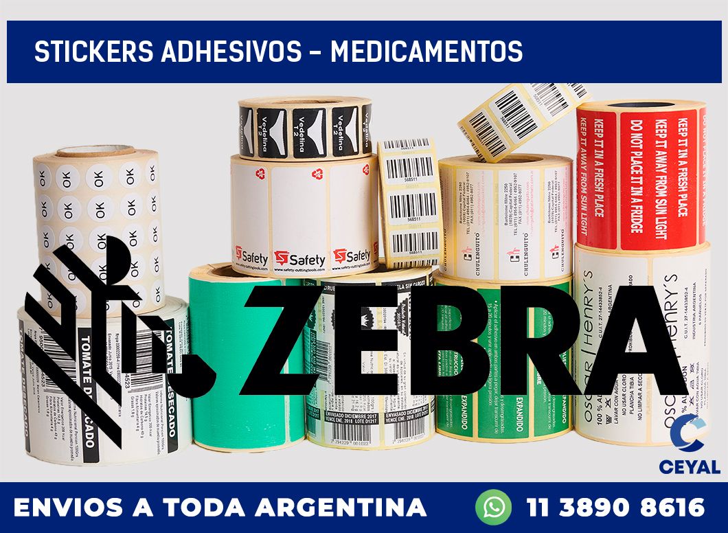 stickers adhesivos - Medicamentos