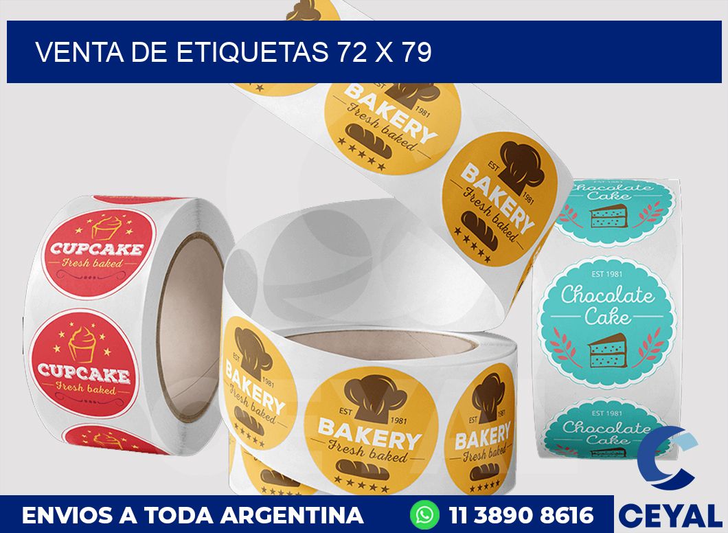venta de etiquetas 72 x 79