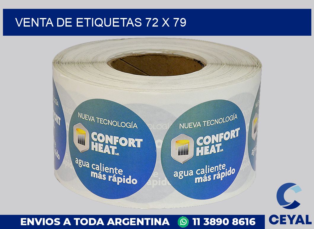 venta de etiquetas 72 x 79