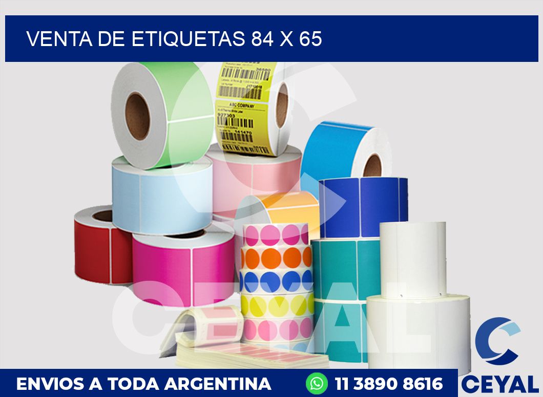 venta de etiquetas 84 x 65