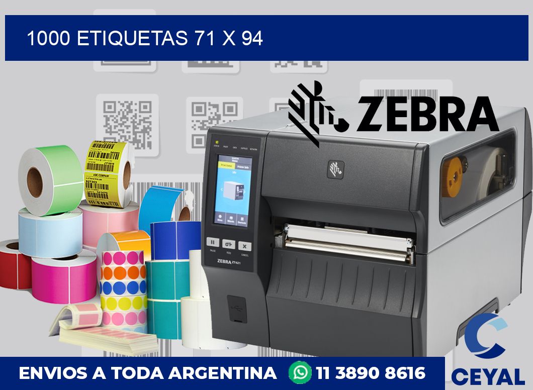 1000 etiquetas 71 x 94