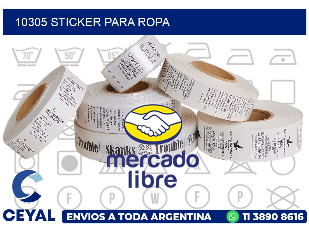 10305 Sticker para ropa
