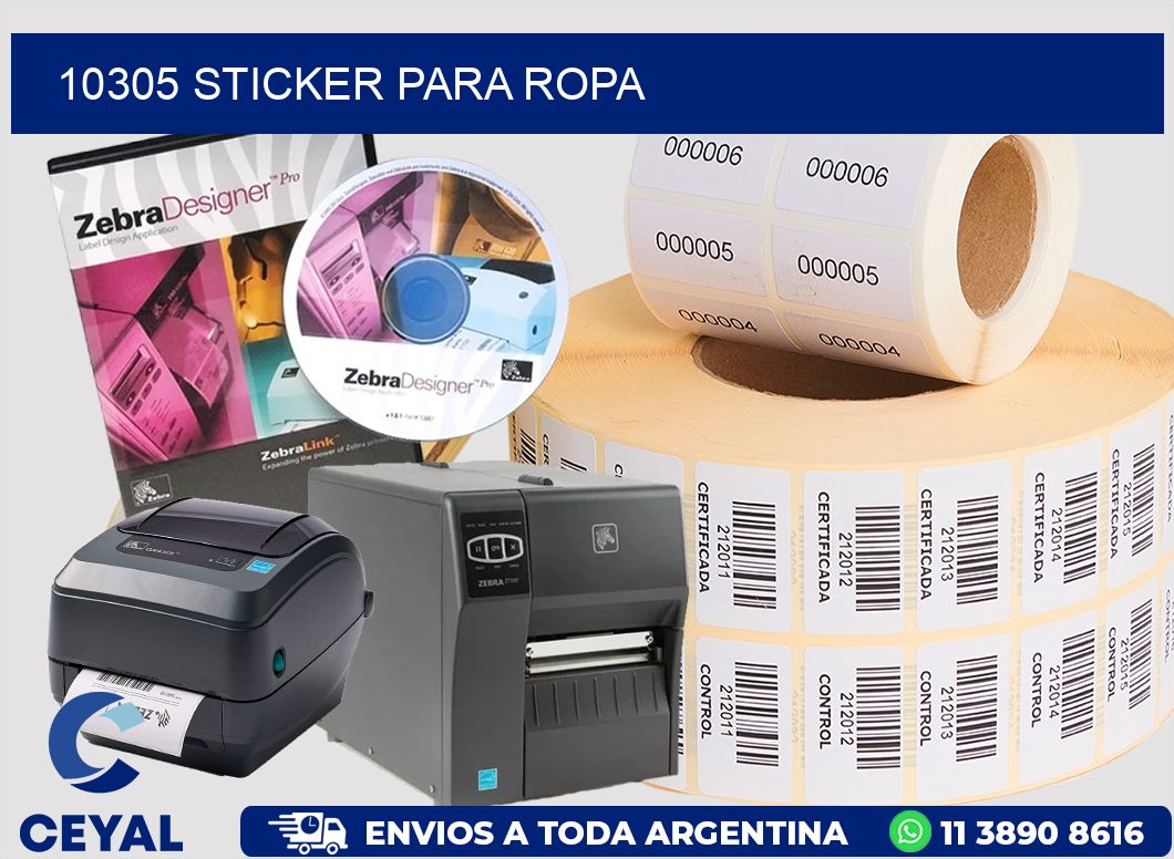 10305 Sticker para ropa