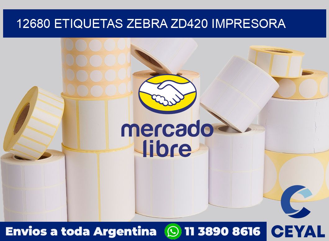 12680 etiquetas Zebra zd420 impresora