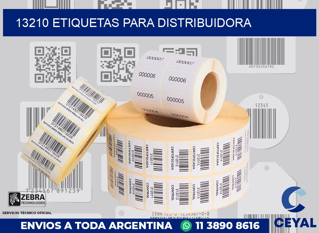 13210 Etiquetas para distribuidora