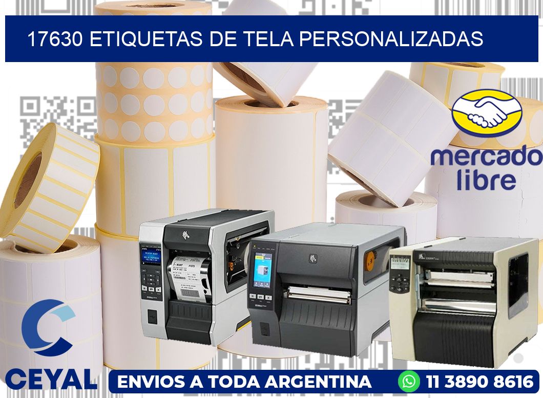 17630 Etiquetas de tela personalizadas