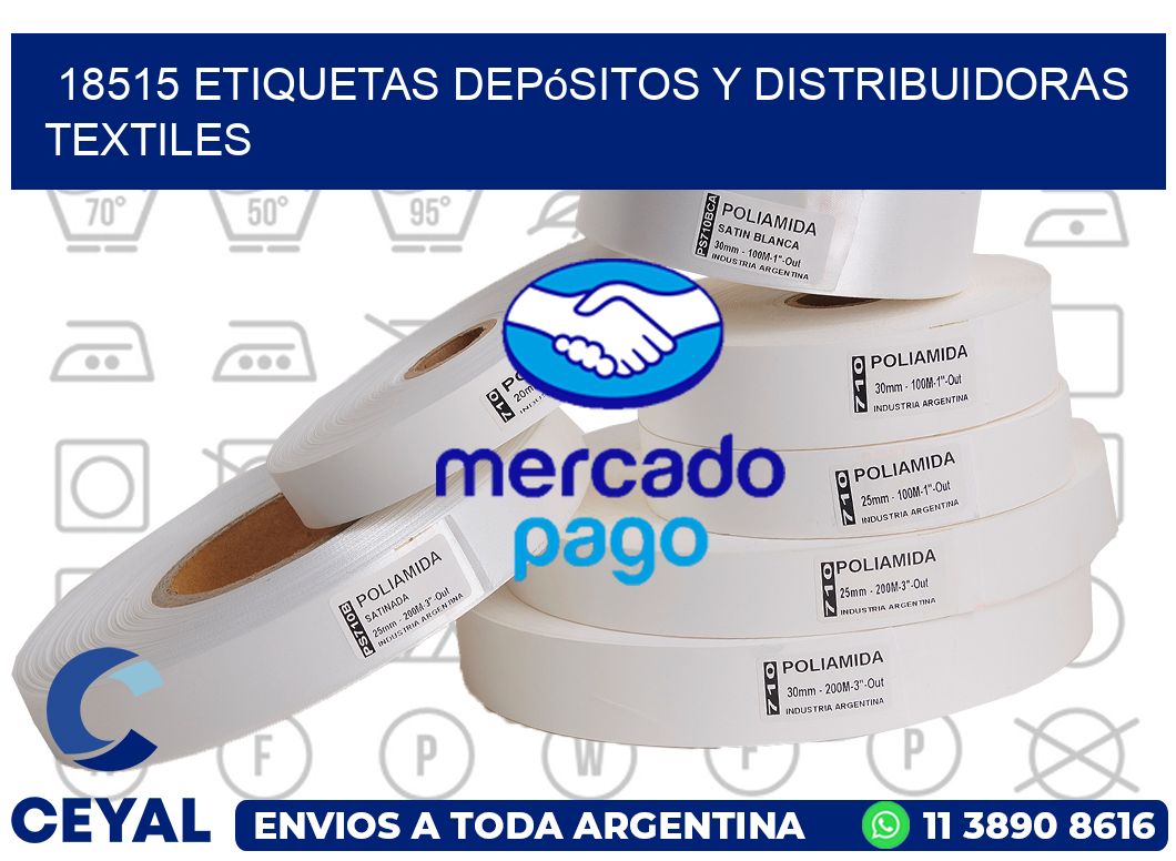 18515 Etiquetas depósitos y distribuidoras textiles