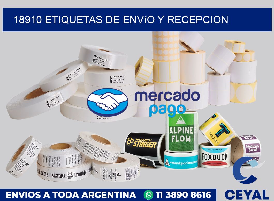 18910 Etiquetas de envío y recepcion