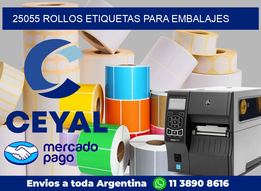 25055 Rollos etiquetas para embalajes