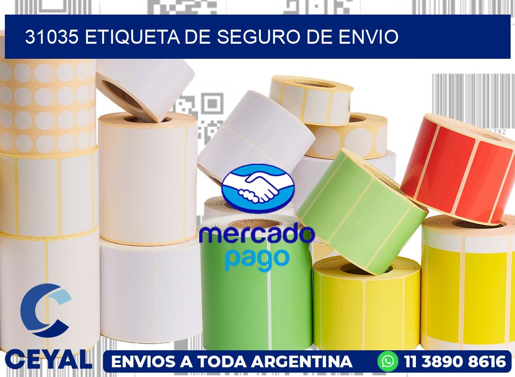 31035 Etiqueta de seguro de envio