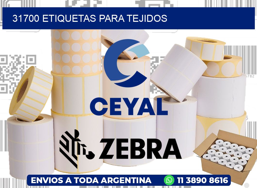 31700 Etiquetas para tejidos