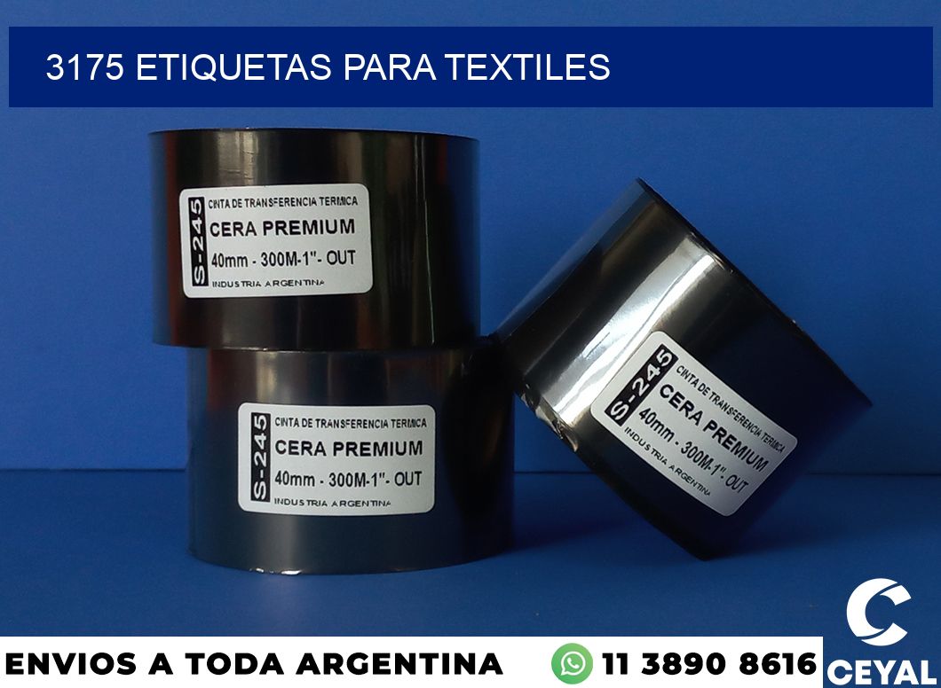 3175 etiquetas para textiles