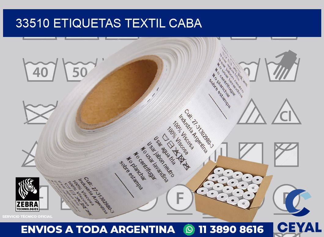 33510 etiquetas textil caba
