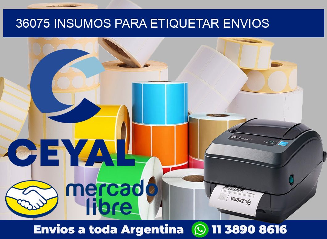 36075 Insumos para etiquetar envios