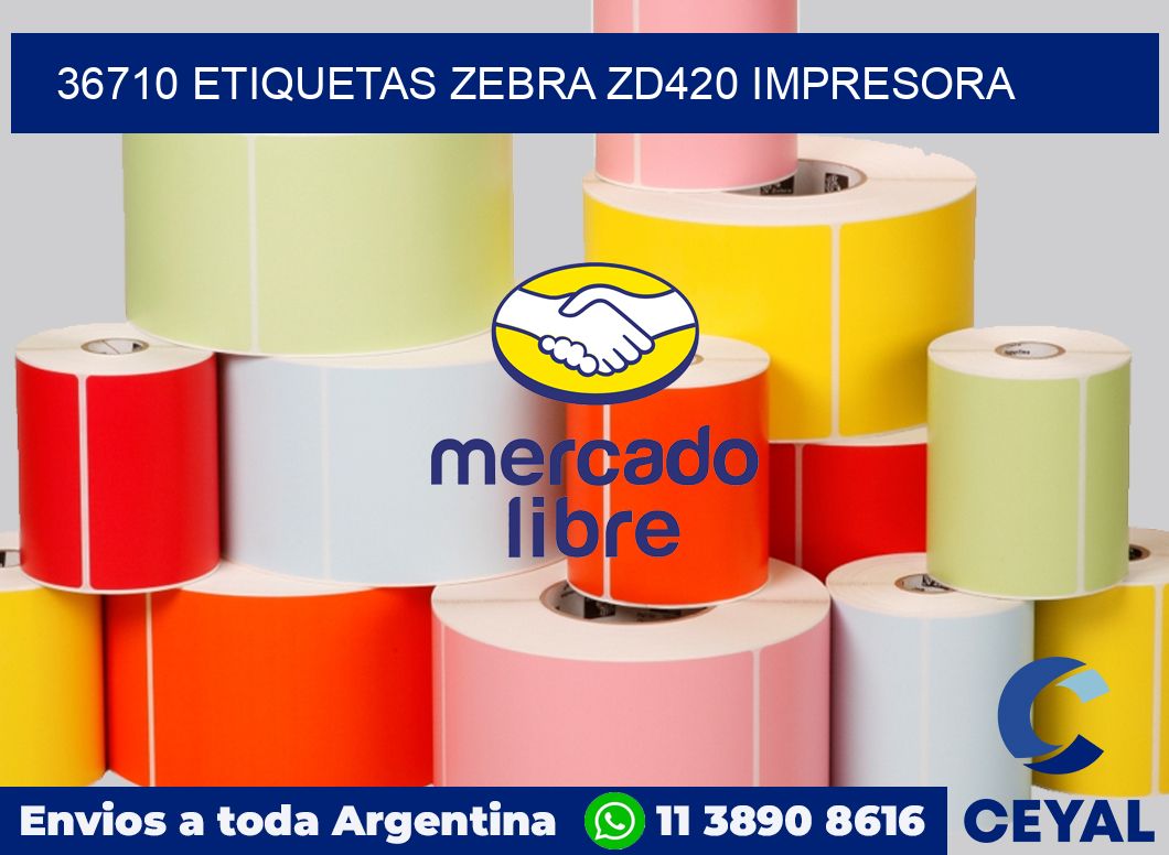 36710 etiquetas Zebra zd420 impresora