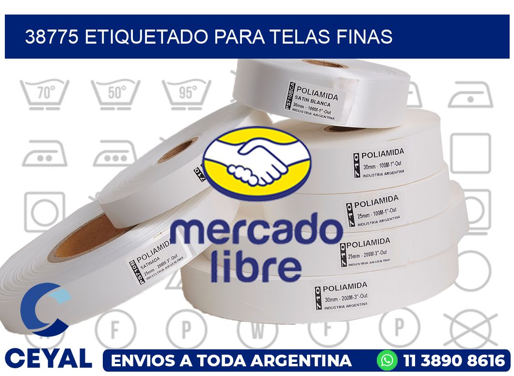 38775 Etiquetado para telas finas