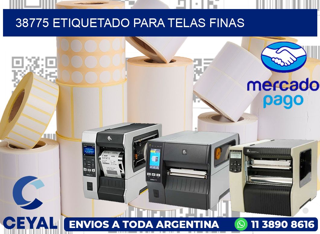38775 Etiquetado para telas finas
