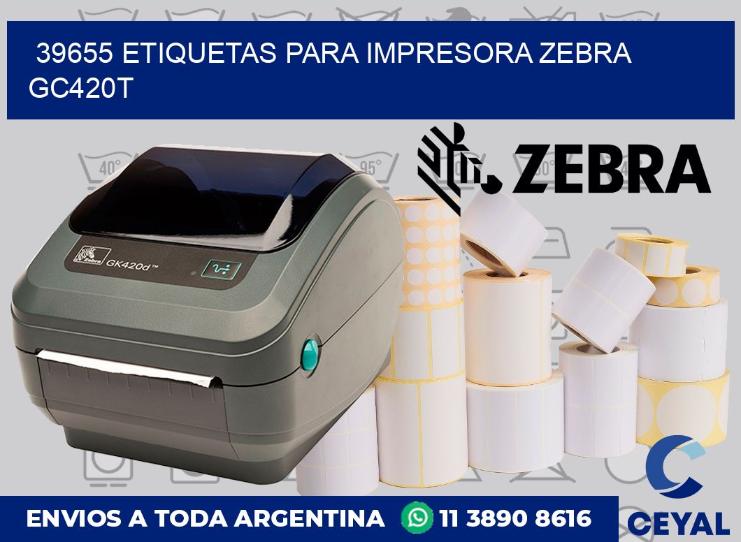 39655 etiquetas para impresora zebra GC420T