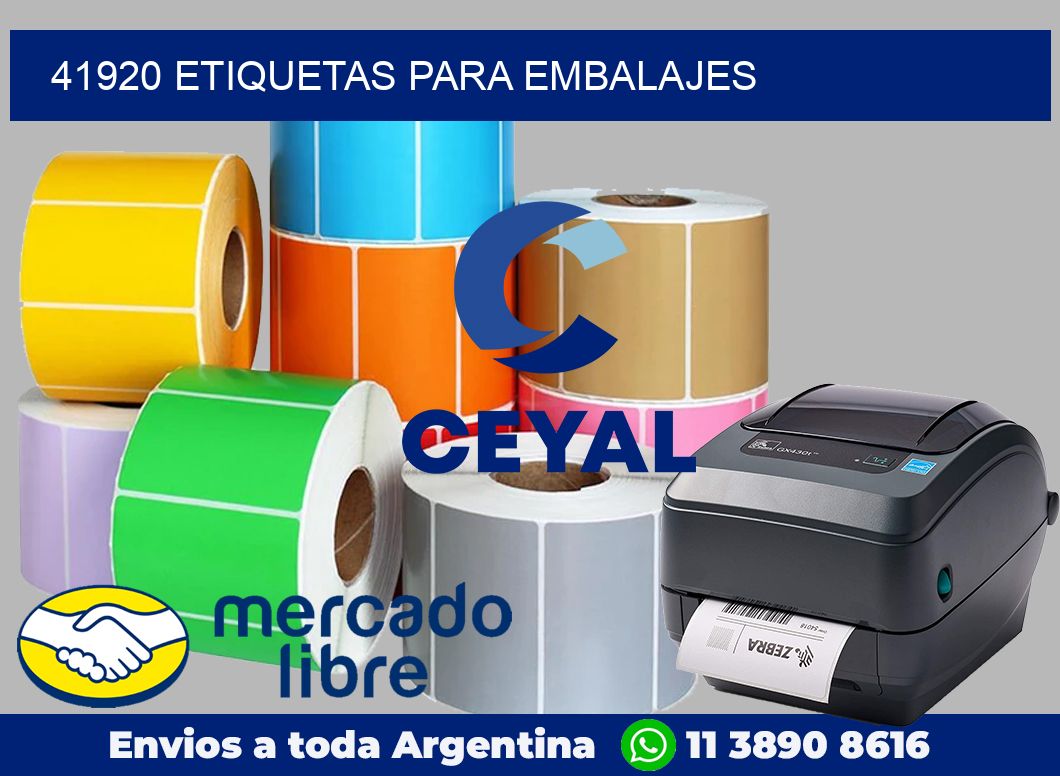 41920 Etiquetas para embalajes