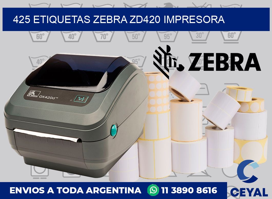 425 etiquetas Zebra zd420 impresora
