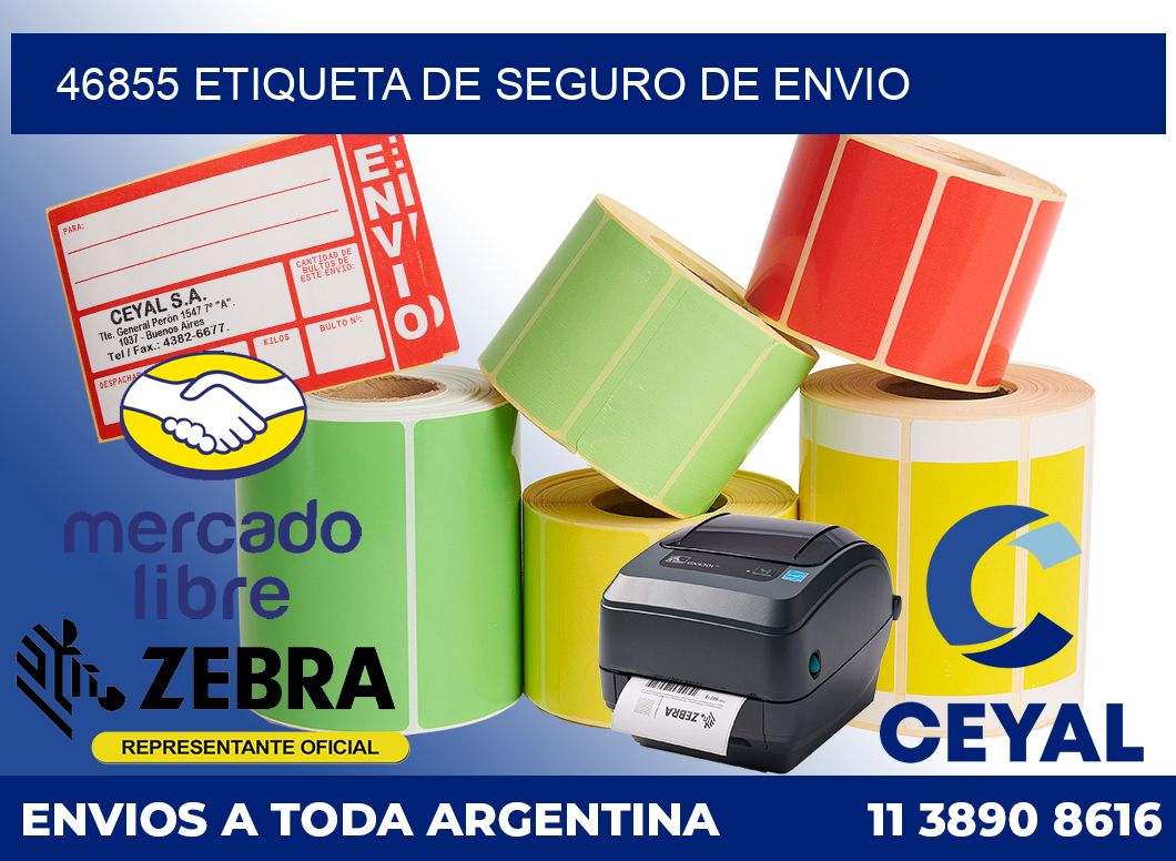46855 Etiqueta de seguro de envio